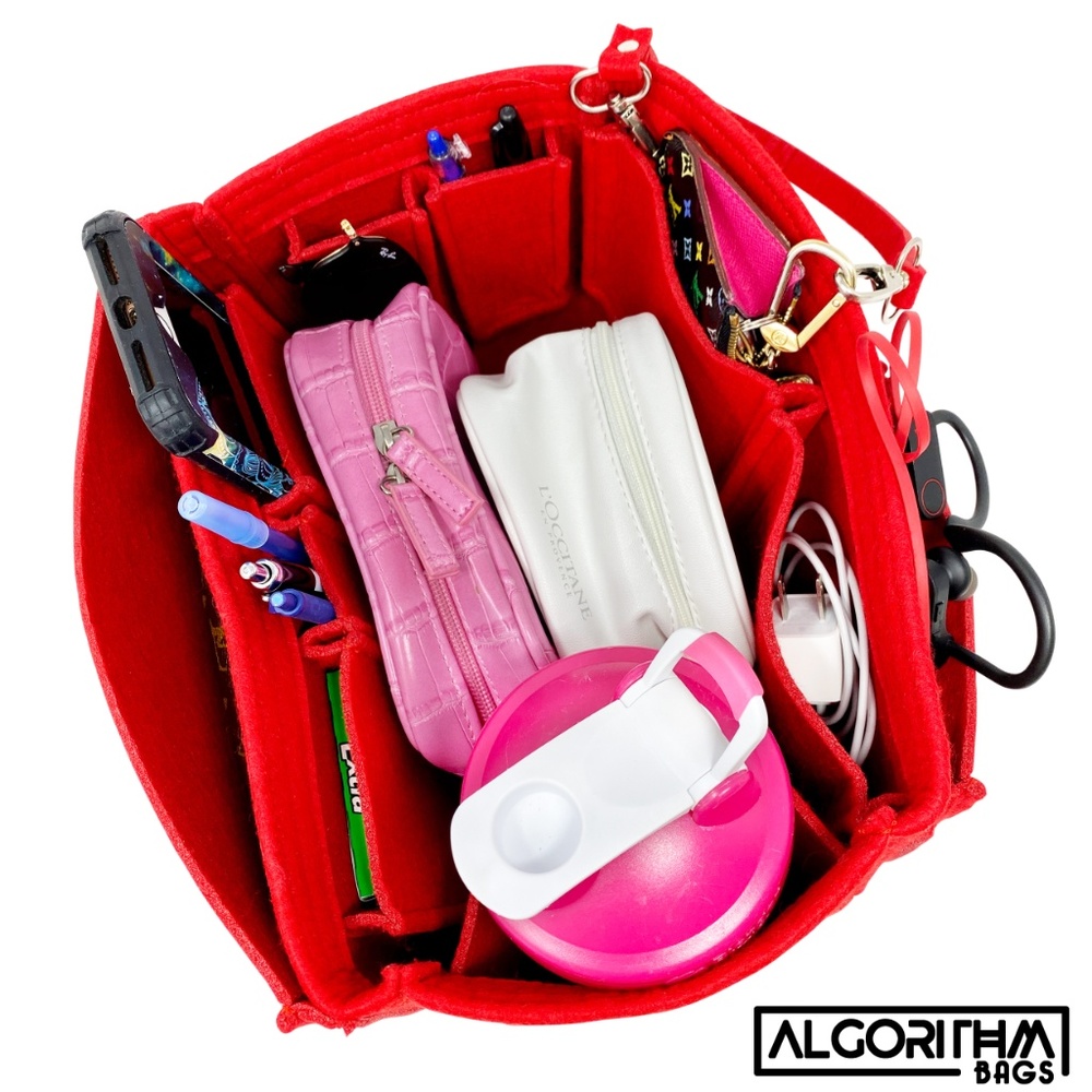 💎Louis Vuitton Speedy 35 Purse Organizer Insert Damier Abene Red 🔥 - Picture 8 of 8